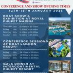 SHOW AND CONFERENCE OPENING TIMES FOR THAILAND INTERNATIONAL BOAT SHOW 2023