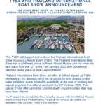 TYBA AND THAILAND INTERNATIONAL BOAT SHOW ANNOUNCEMENT