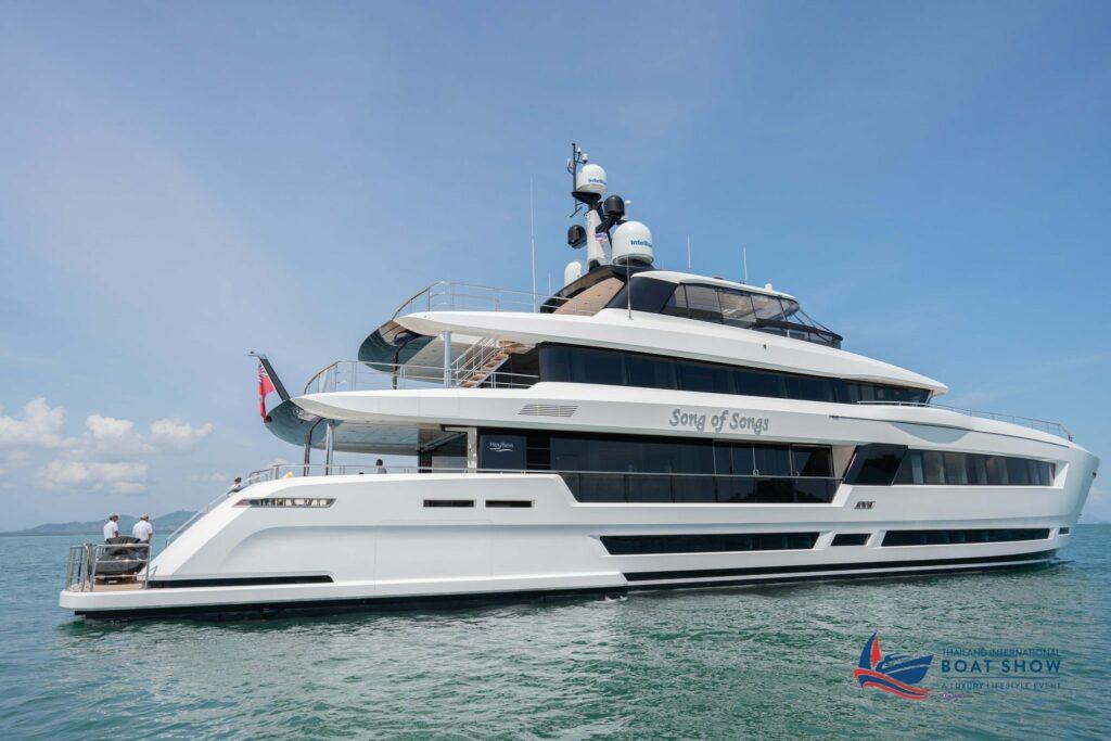 A big thank you to Burgess for bringing Superyacht SONG OF SONGS, the 42m. yacht was the only Superyacht to specifically join the show over the last few years.