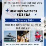 Confirmed Dates for 2024 Thailand International Boat Show A Luxury Lifestyle Event