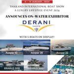 Announces On-Water Exhibitor DERANI Yachts With 5 Boats on Display!