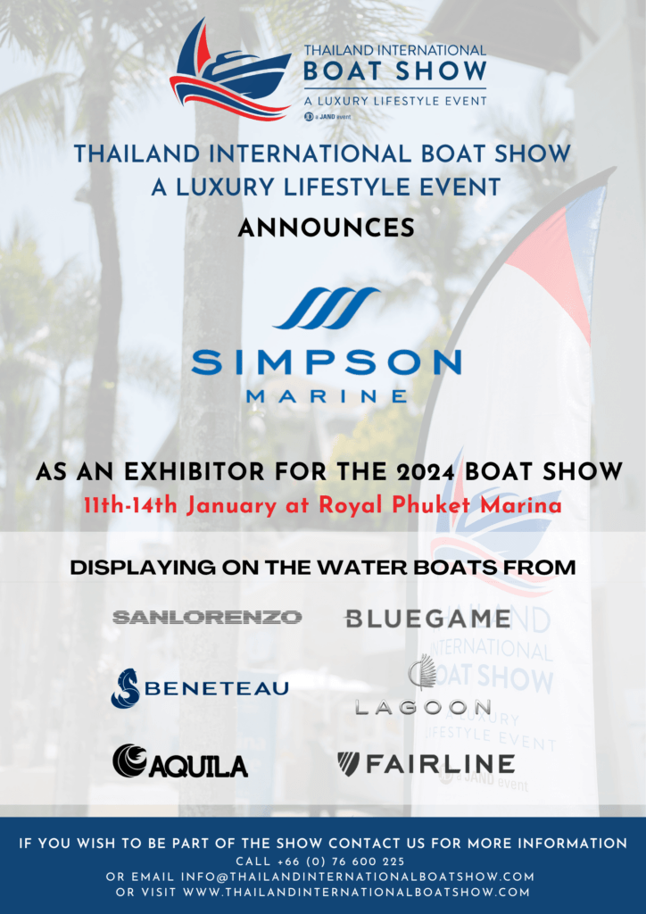 Simpson Marine Announcement as an Exhibitor for the 2024 Boat Show