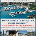 Book Now to Secure Your Space at Thailand International Boat Show A Luxury Lifestyle Event 2024