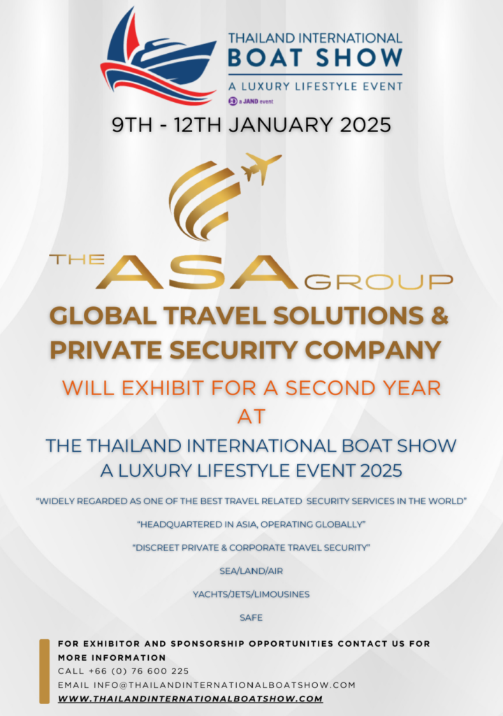 ASA Group will exhihit for a 2nd Year at Thailand International Boat Show 2025