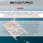 Badaro Yacht Sales Joins the Thailand International Boat Show A Luxury Lifestyle Event 2025