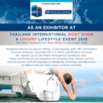 Andaman Marine Surveyors (AMS) Joins The Thailand International Boat Show A Luxury Lifestyle Event, 15th–18th January 2026.