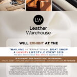 Leather Warehouse Joins The Thailand International Boat Show A Luxury Lifestyle Event, 15th–18th January 2026.