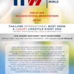 Travel And Tour World is One of Our Official Media Partners Of The Thailand International Boat Show A Luxury Lifestyle Event, 15th–18th January 2026.